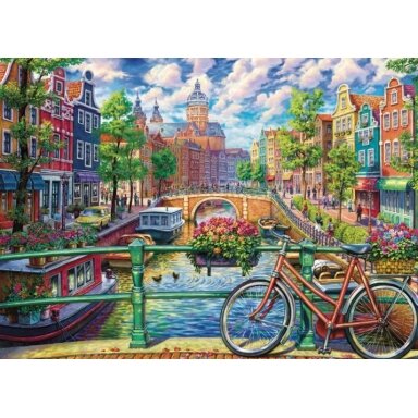 Cobble Hill dėlionė - Amsterdamo kanalas, 1000 detalių
