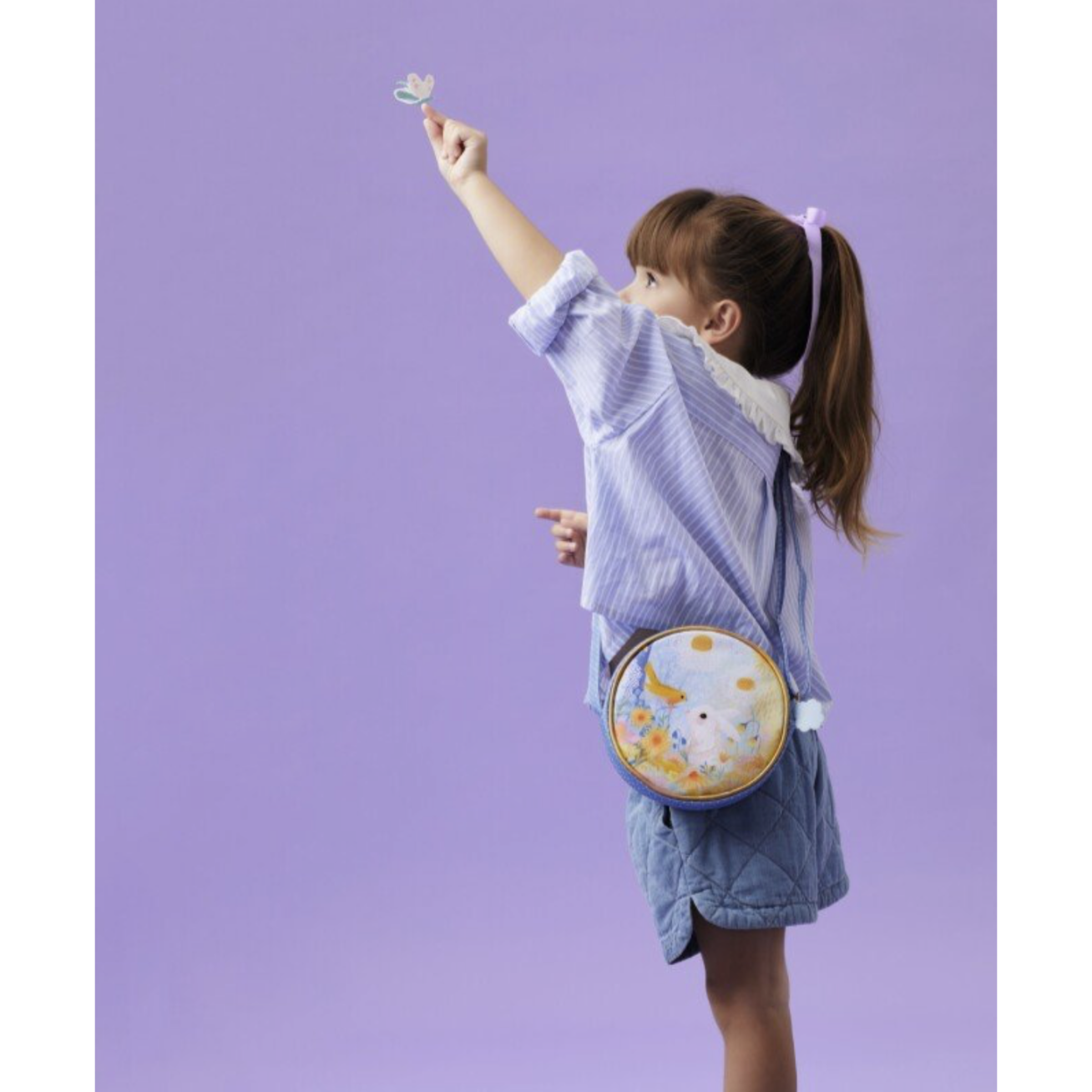 Djeco Round Handbag - White Rabbit 1 Djeco Round Handbag - White Rabbit 1