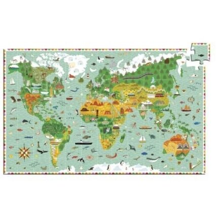 Djeco puzzle and booklet - Around the World, 200 pcs. 1 Djeco puzzle and booklet - Around the World, 200 pcs. 1