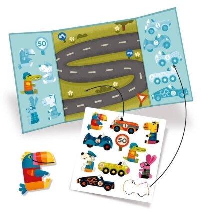 Thick removable stickers - Cars 1