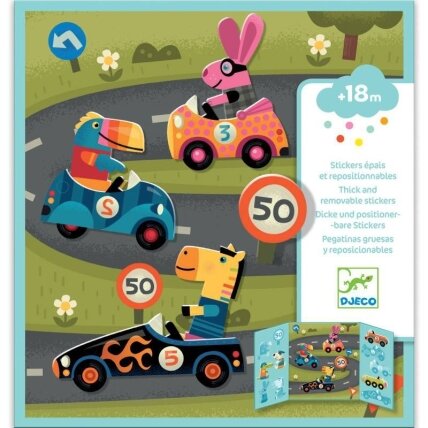 Thick removable stickers - Cars Thick removable stickers - Cars