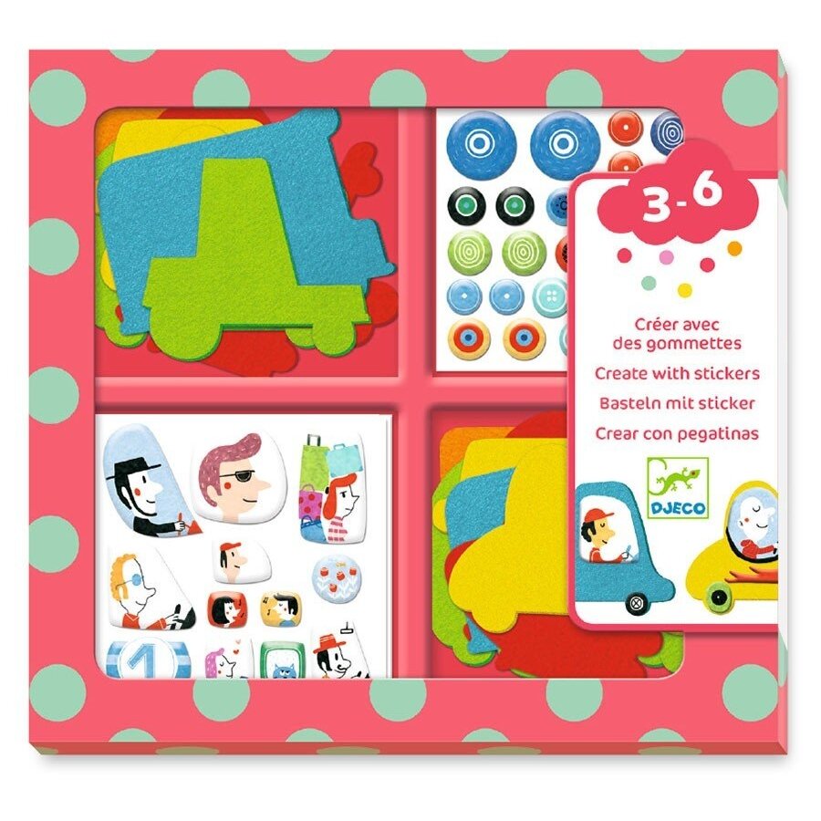 Create with stickers - I Love Cars Create with stickers - I Love Cars