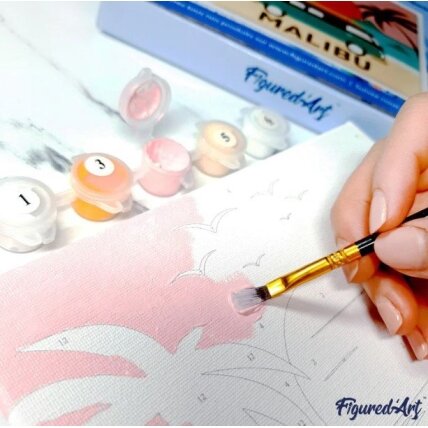 Painting by numbers kit - White horse 3 Painting by numbers kit - White horse 3
