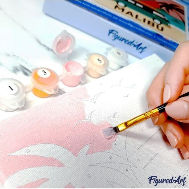 Painting by numbers kit - White horse 3 Painting by numbers kit - White horse 3