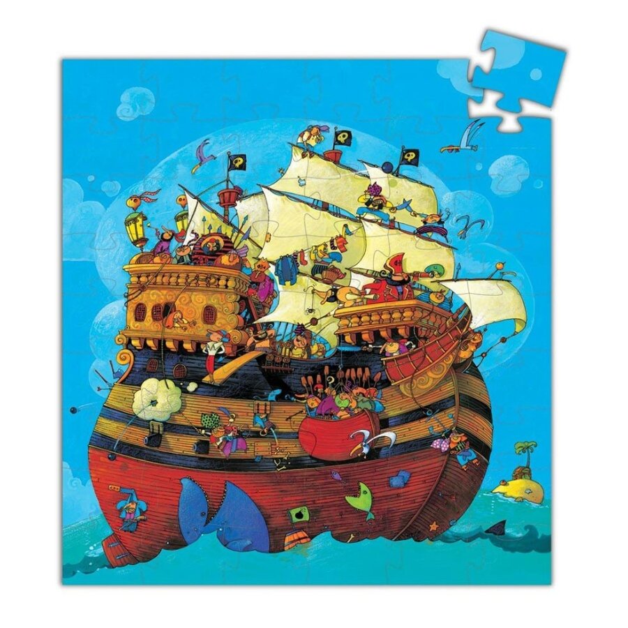 Djeco silhouette puzzle - Barbarossa's Boat, 54 pcs. 1 Djeco silhouette puzzle - Barbarossa's Boat, 54 pcs. 1