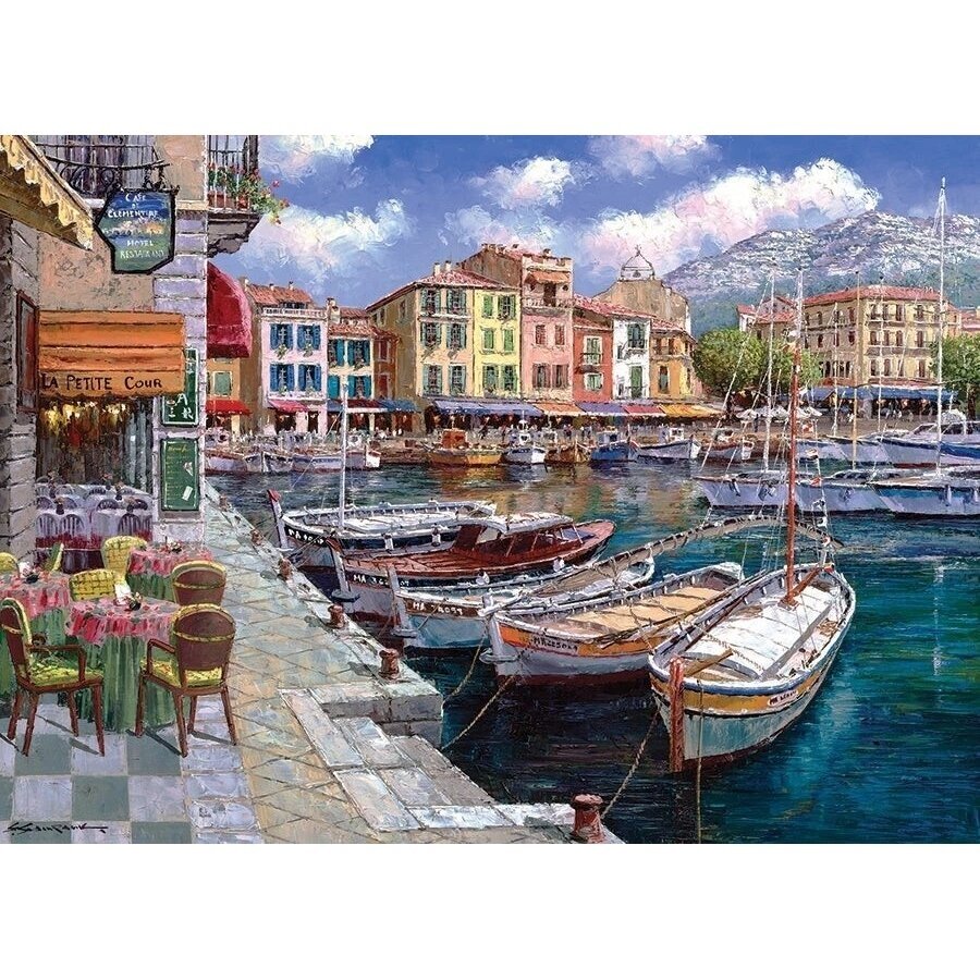 Cobble Hill dėlionė - Cassis miestelis, 1000 detalių 1