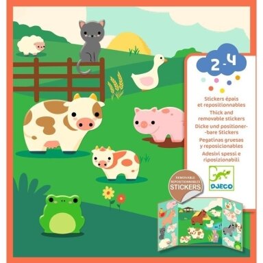 Thick and removable stickers - Farm animals