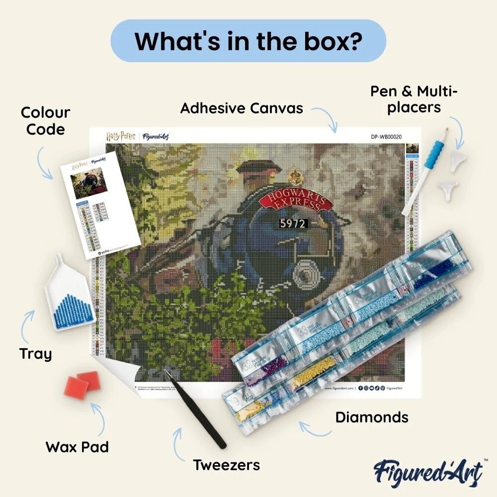 Diamond painting kit - Hogwarts Express 4