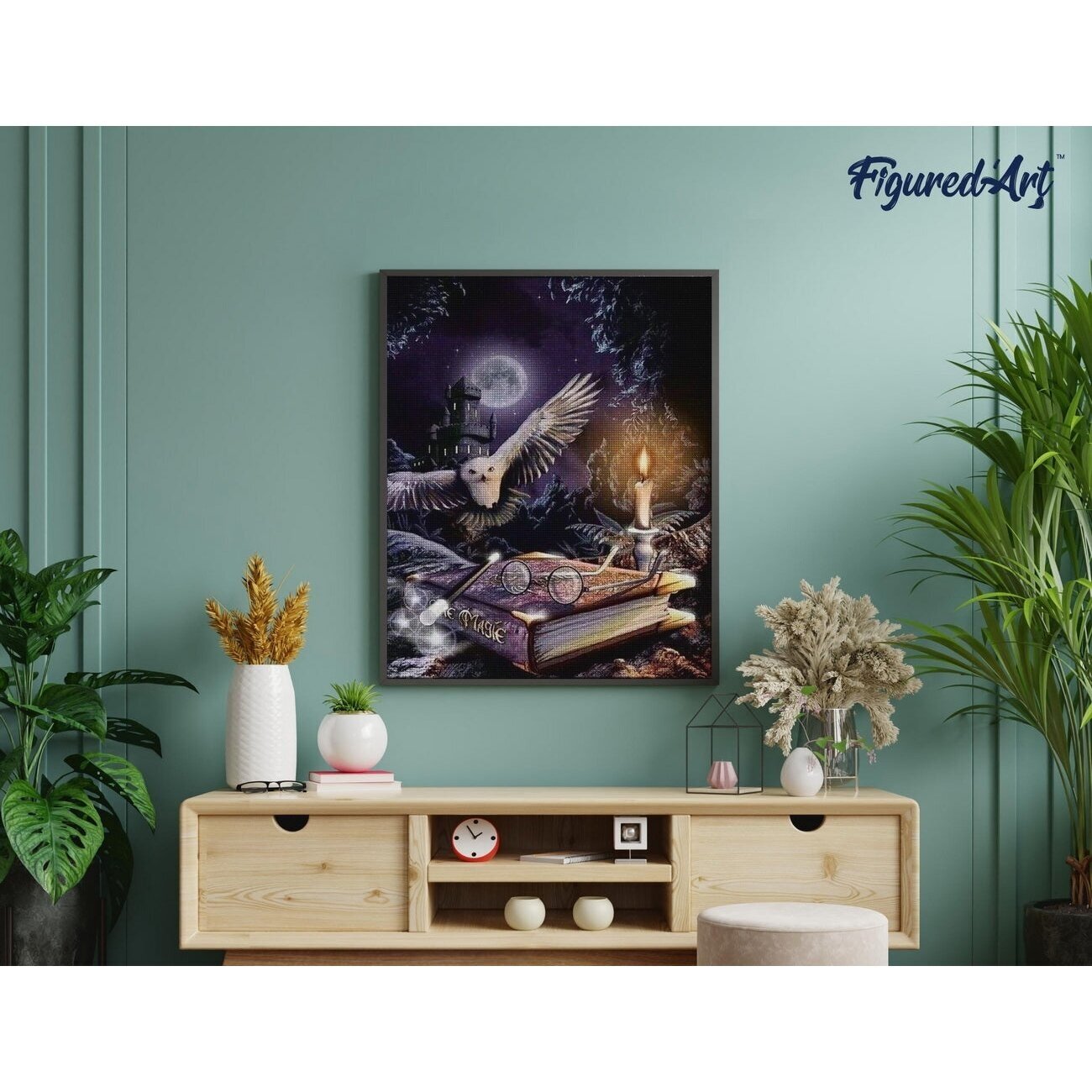 Diamond paintig kit - Owl in the night 1 Diamond paintig kit - Owl in the night 1