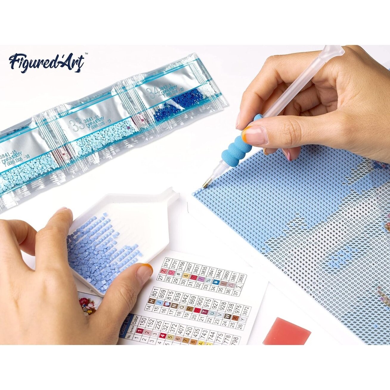 Diamond paintig kit - Owl in the night 4 Diamond paintig kit - Owl in the night 4