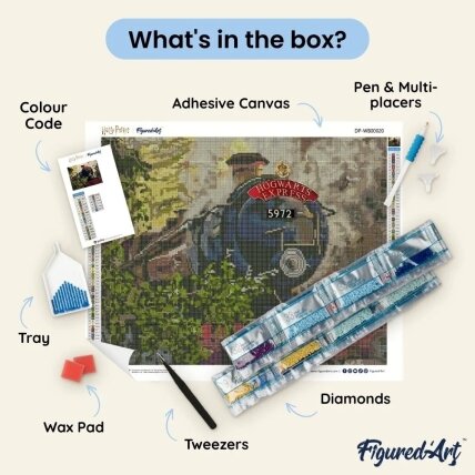 Diamond painting kit - Hogwarts Express 4