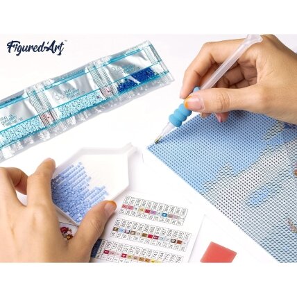 Diamond paintig kit - Owl in the night 4 Diamond paintig kit - Owl in the night 4