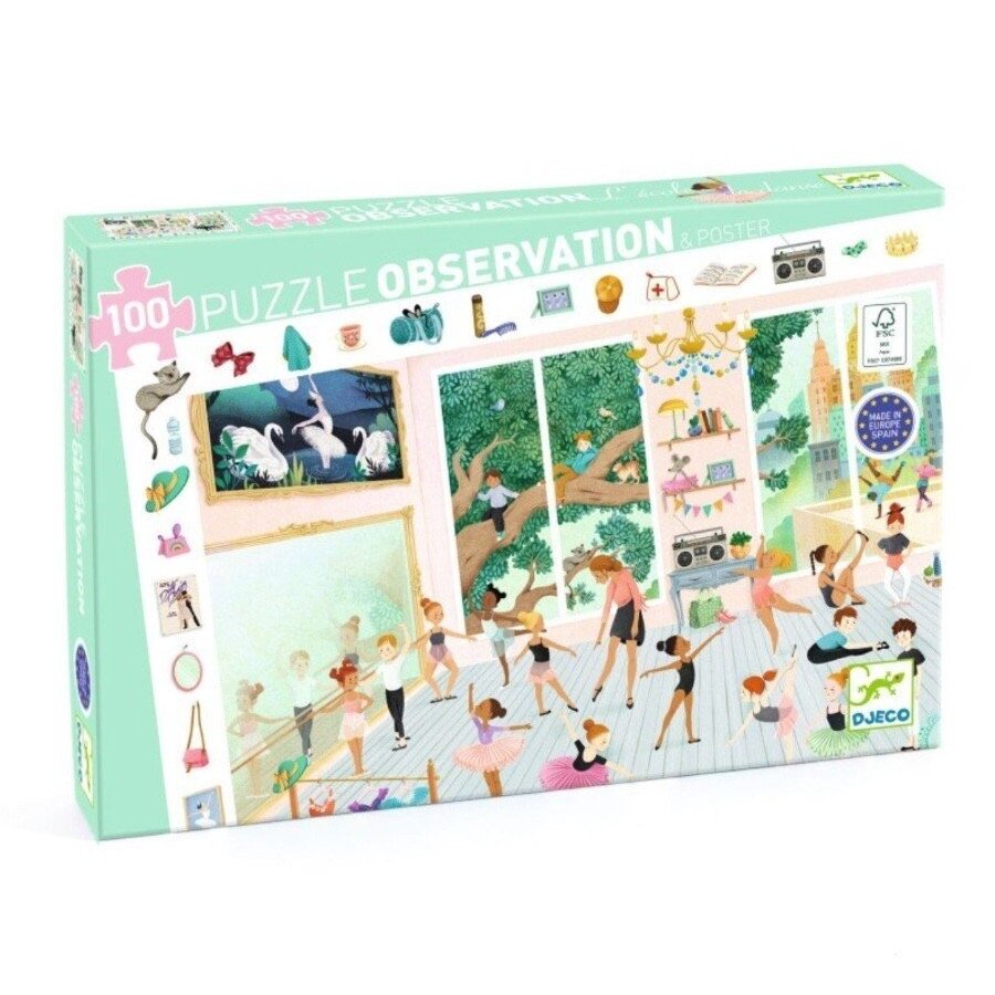 Observation puzzles - The dance school, 100 pcs Observation puzzles - The dance school, 100 pcs