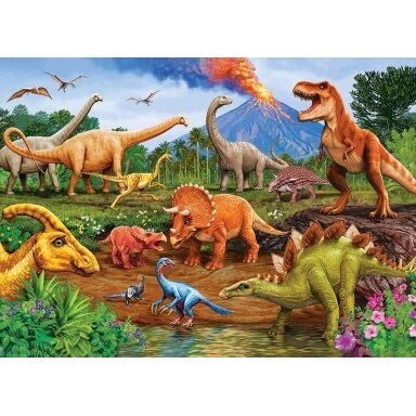Cobble Hill šeimyninė dėlionė - Dinozaurai, 350 detalių