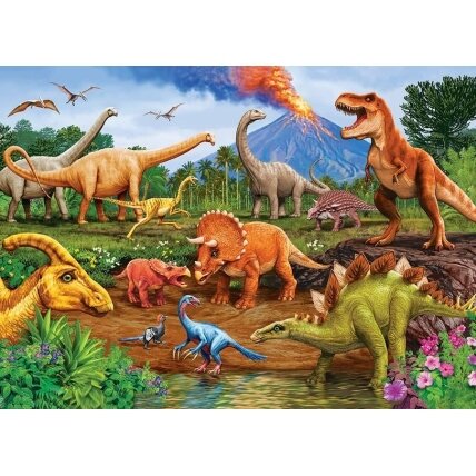Cobble Hill family puzzle - Dinos, 350 pcs. 1 Cobble Hill family puzzle - Dinos, 350 pcs. 1
