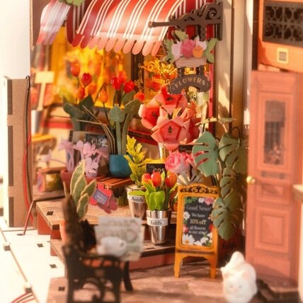 DIY Book Nook - Floral Corner 3 DIY Book Nook - Floral Corner 3