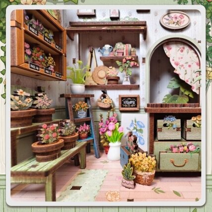 DIY Book Nook - Paris Flower Shop 2 DIY Book Nook - Paris Flower Shop 2