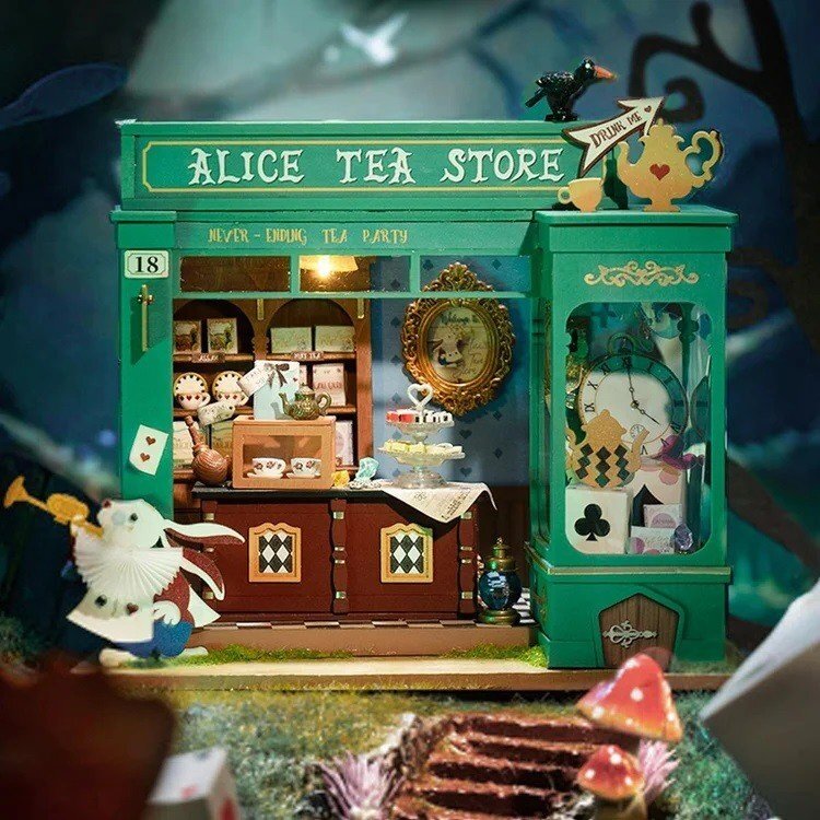 DIY miniature house - Alice´s Tea Store 1 DIY miniature house - Alice´s Tea Store 1