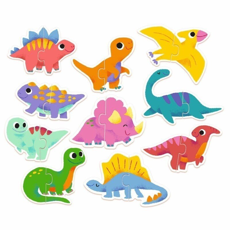 Djeco Duo Puzzle - Dinos, 20 pcs. 1 Djeco Duo Puzzle - Dinos, 20 pcs. 1