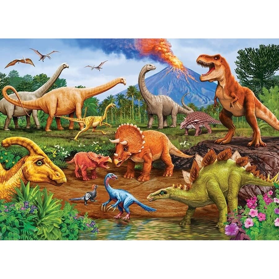 Cobble Hill family puzzle - Dinos, 350 pcs. 1 Cobble Hill family puzzle - Dinos, 350 pcs. 1