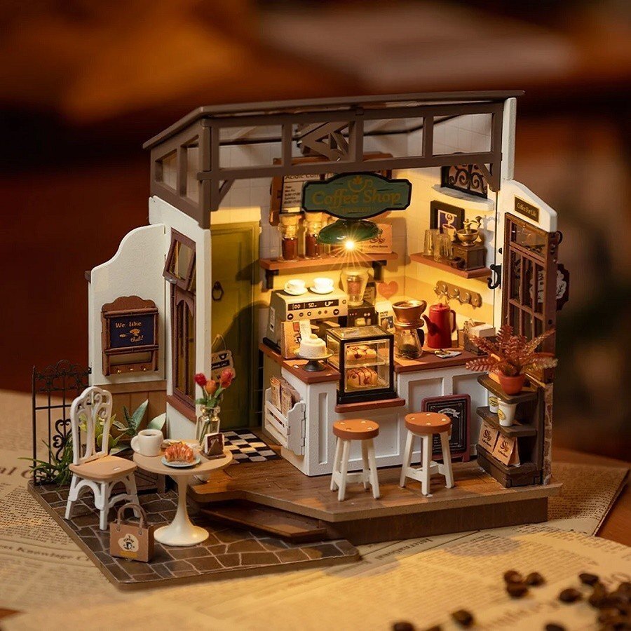 DIY miniature house - Slow Life Café 1 DIY miniature house - Slow Life Café 1