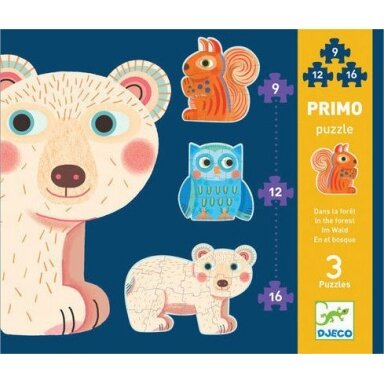 Djeco Progressive puzzle - In the Forest, 37 pcs. Djeco Progressive puzzle - In the Forest, 37 pcs.