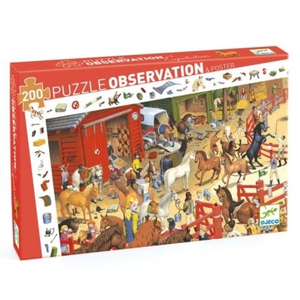 Djeco observation puzzle - Horse Riding, 200 pcs. Djeco observation puzzle - Horse Riding, 200 pcs.