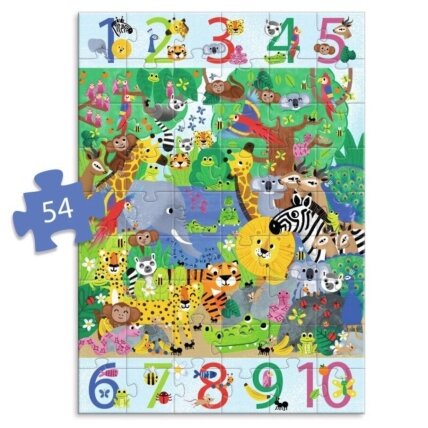 Djeco Giant puzzle - Jungle, 54 pcs. 1 Djeco Giant puzzle - Jungle, 54 pcs. 1