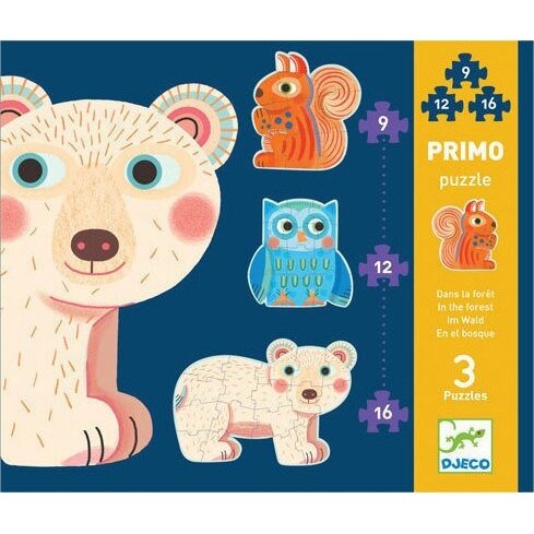 Djeco Progressive puzzle - In the Forest, 37 pcs. 1