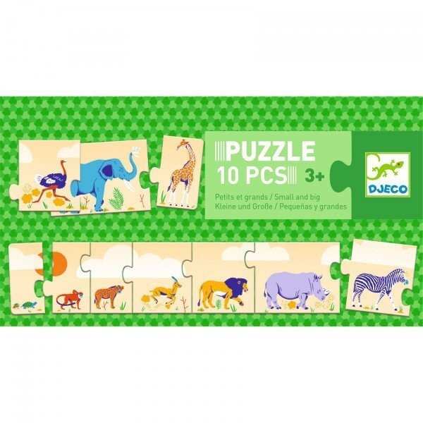 Djeco puzzle - Small and big, 10 pcs. 1 Djeco puzzle - Small and big, 10 pcs. 1