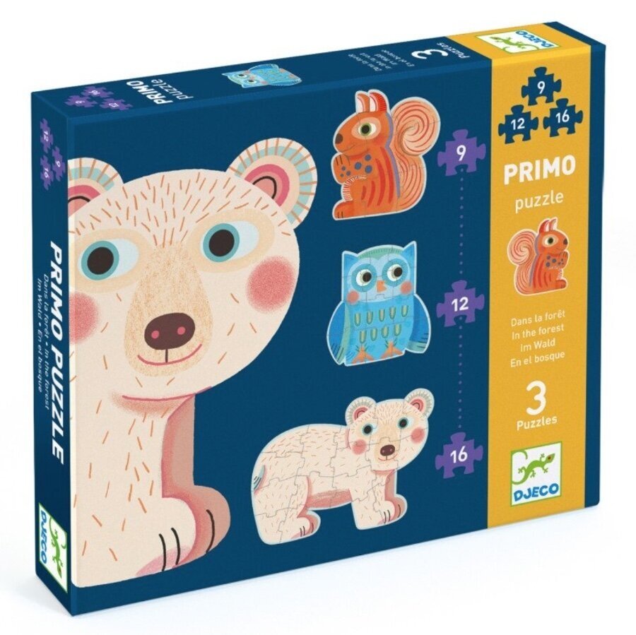 Djeco Progressive puzzle - In the Forest, 37 pcs.