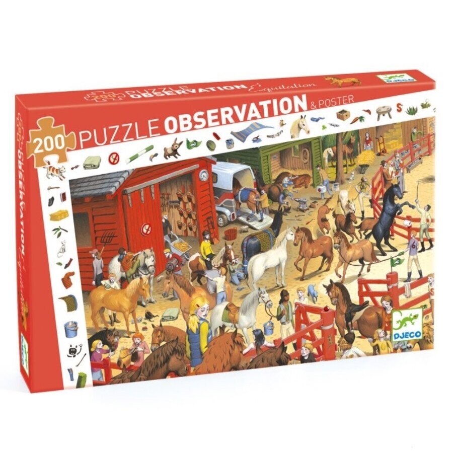 Djeco observation puzzle - Horse Riding, 200 pcs. Djeco observation puzzle - Horse Riding, 200 pcs.