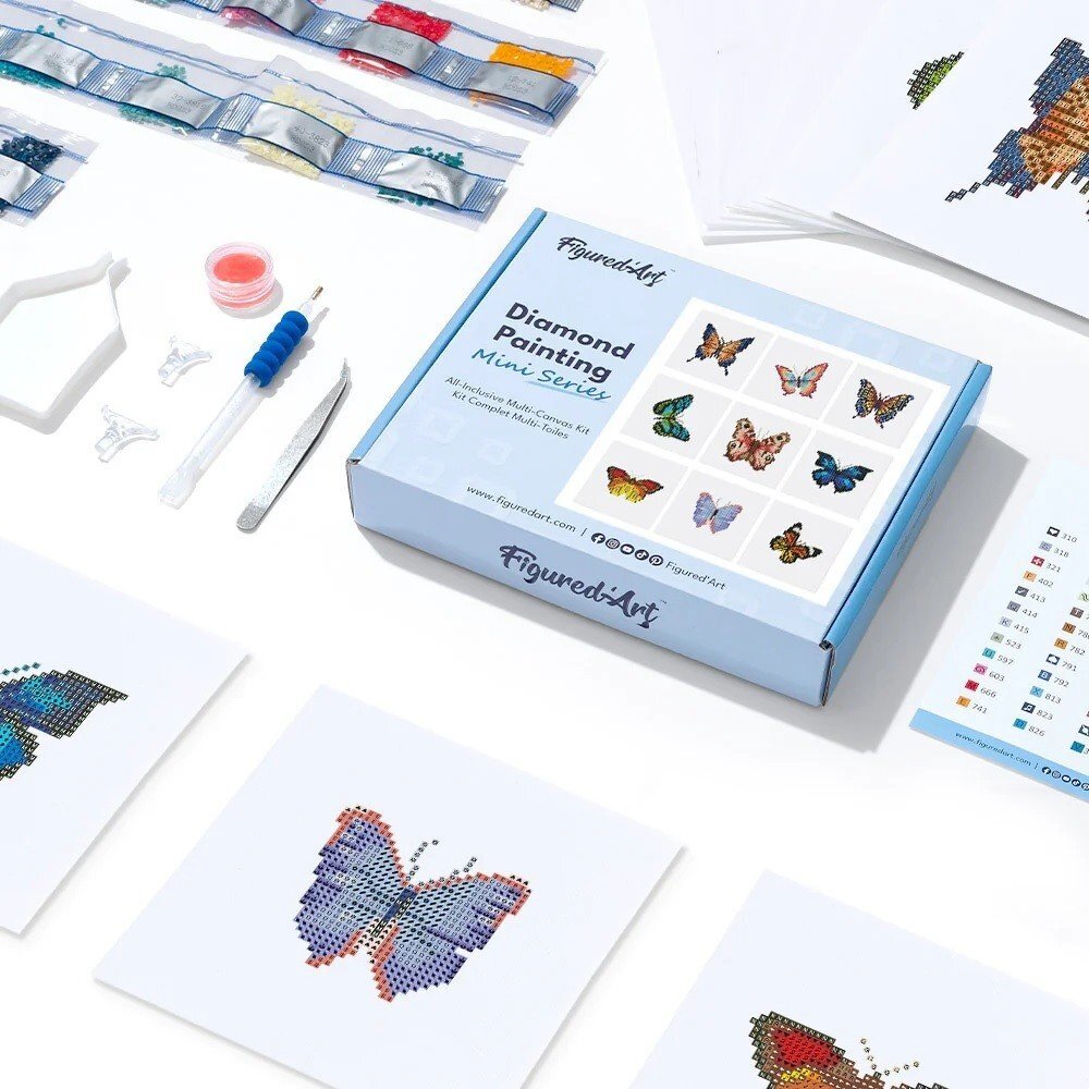 Mini diamond painting kit - Butterflies 4 Mini diamond painting kit - Butterflies 4