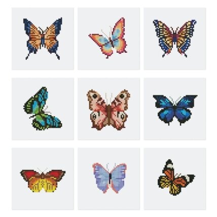 Mini diamond painting kit - Butterflies 5 Mini diamond painting kit - Butterflies 5