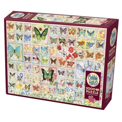 Cobble Hill puzzle - Butterflies and Blossoms, 2000 pcs. Cobble Hill puzzle - Butterflies and Blossoms, 2000 pcs.