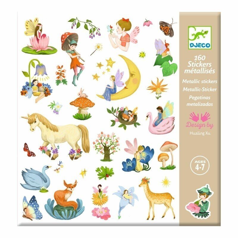 Djeco metallic stickers - Fantasy Djeco metallic stickers - Fantasy