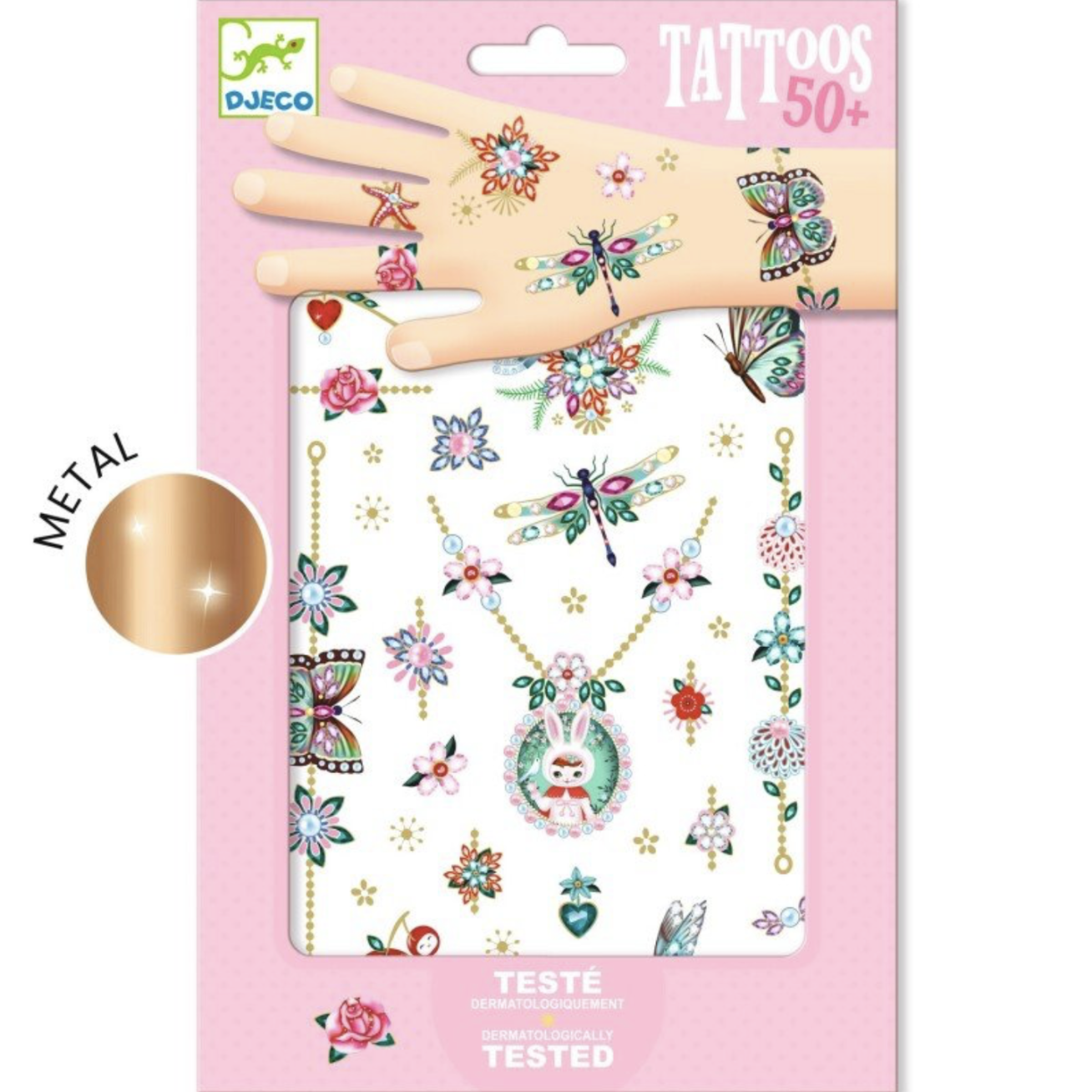 Djeco Glitter Tattoos - Fiona’s Jewels Djeco Glitter Tattoos - Fiona’s Jewels