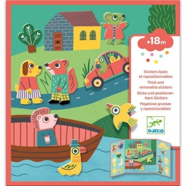 Daugkartiniai lipdukai mažiesiems - Gyvūnai