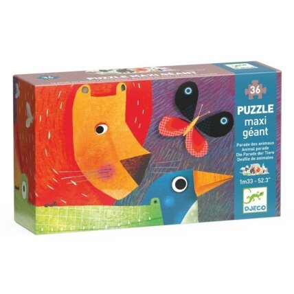 Djeco Geant puzzle - Animal Parade, 36 pcs. Djeco Geant puzzle - Animal Parade, 36 pcs.