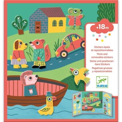 Thick removable stickers - Animals Thick removable stickers - Animals