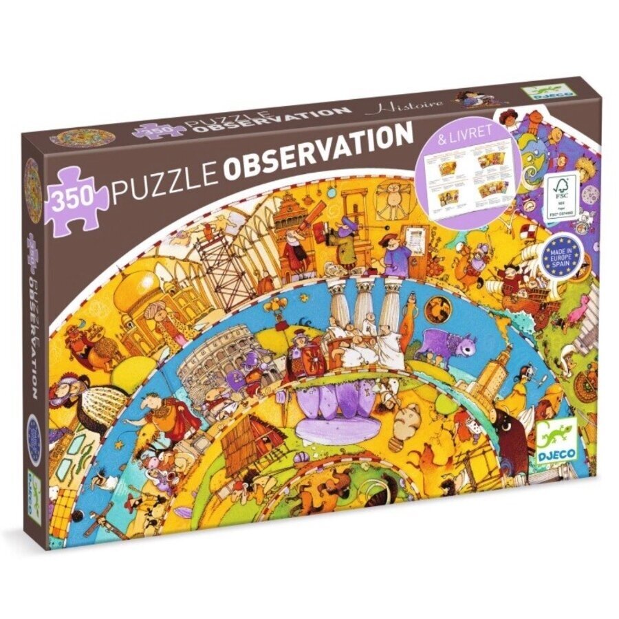 Djeco puzzle and booklet - History, 350 pcs. Djeco puzzle and booklet - History, 350 pcs.