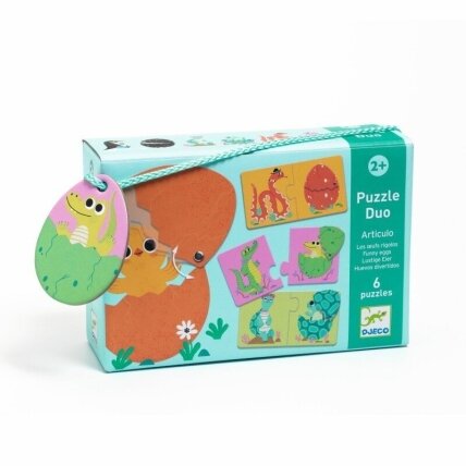 Djeco Duo puzzle - Funny Eggs, 12 pcs. Djeco Duo puzzle - Funny Eggs, 12 pcs.