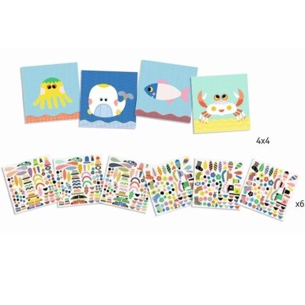 Create with stickers - Sea Creatures 1