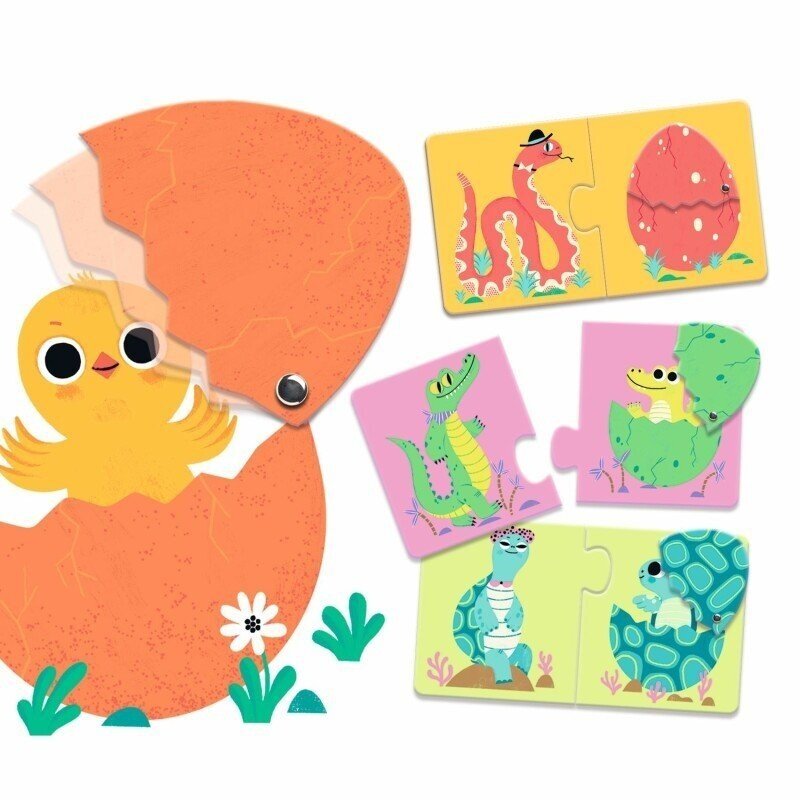 Djeco Duo puzzle - Funny Eggs, 12 pcs. 2 Djeco Duo puzzle - Funny Eggs, 12 pcs. 2