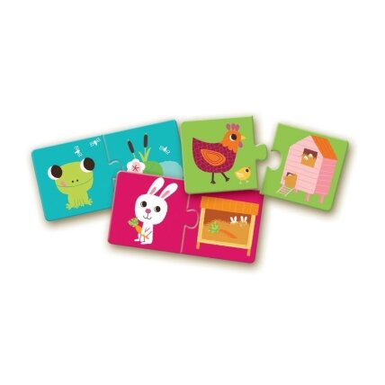 Djeco Duo puzzle - Habitat, 24 pcs. 1