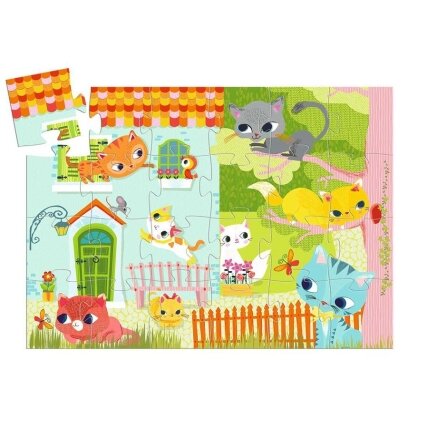 Djeco Silhouette puzzle - Pachat and His Friends, 24 pcs. 1 Djeco Silhouette puzzle - Pachat and His Friends, 24 pcs. 1