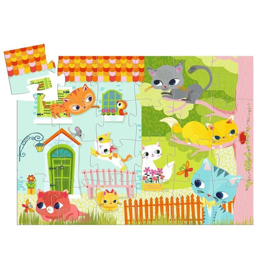 Djeco Silhouette puzzle - Pachat and His Friends, 24 pcs. 1 Djeco Silhouette puzzle - Pachat and His Friends, 24 pcs. 1