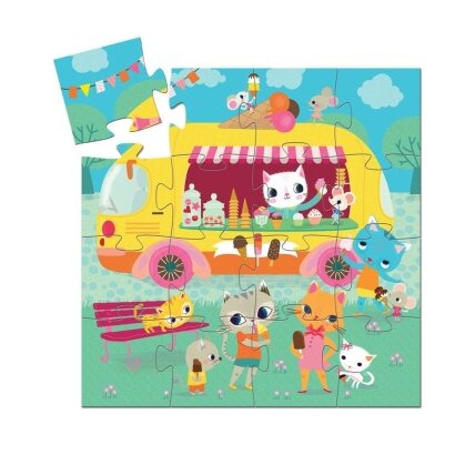 Djeco puzzle - Ice Cream Truck, 16 pcs. 1 Djeco puzzle - Ice Cream Truck, 16 pcs. 1