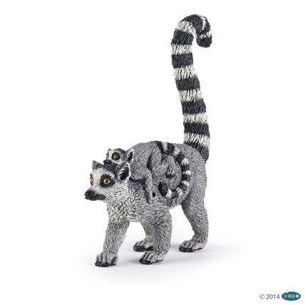 Lemur and baby Lemur and baby