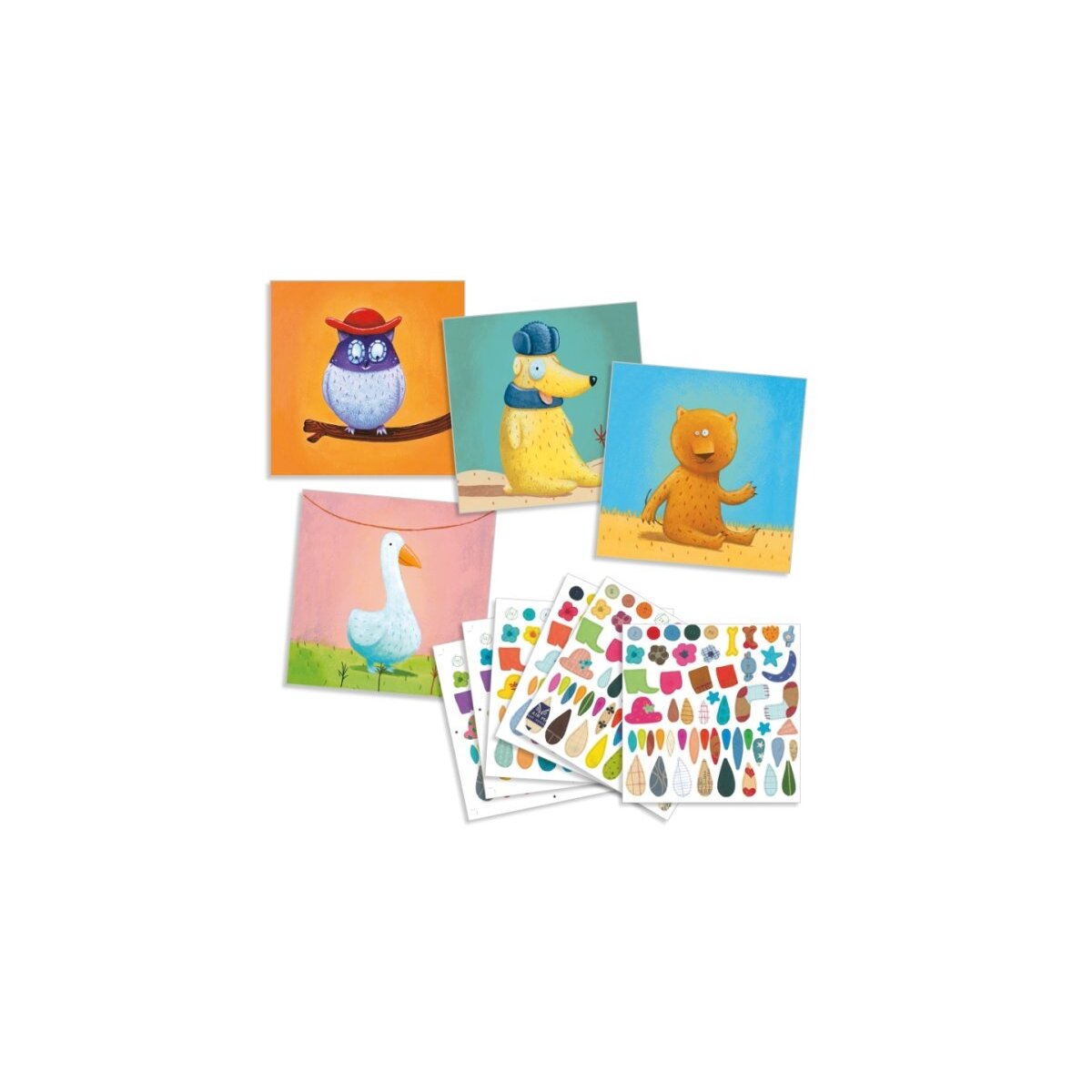 Create with stickers - Animals 1